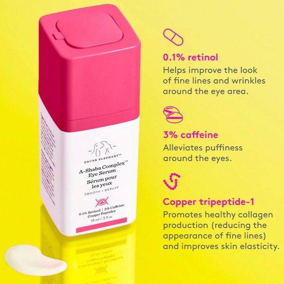 DRUNK ELEPHANT A-Shaba complex retinol eye serum w/caffeine + copper peptides - Picture 3 of 4
